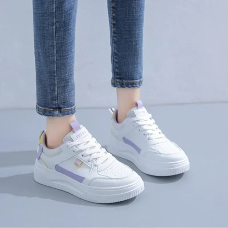 Women Sneakers Fashion Breathable Sports Comfortable Outdoor Running Shoes 2024 Trend Versatile Board Shoe Platform Tennis Shoes